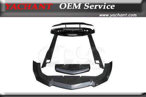 Car-Styling Carbon Fiber Bodykit Fit For 11-14 Aventador LP700 DMC Molto Veloce Base Package Style Body Kit Lip Diffuser Wing