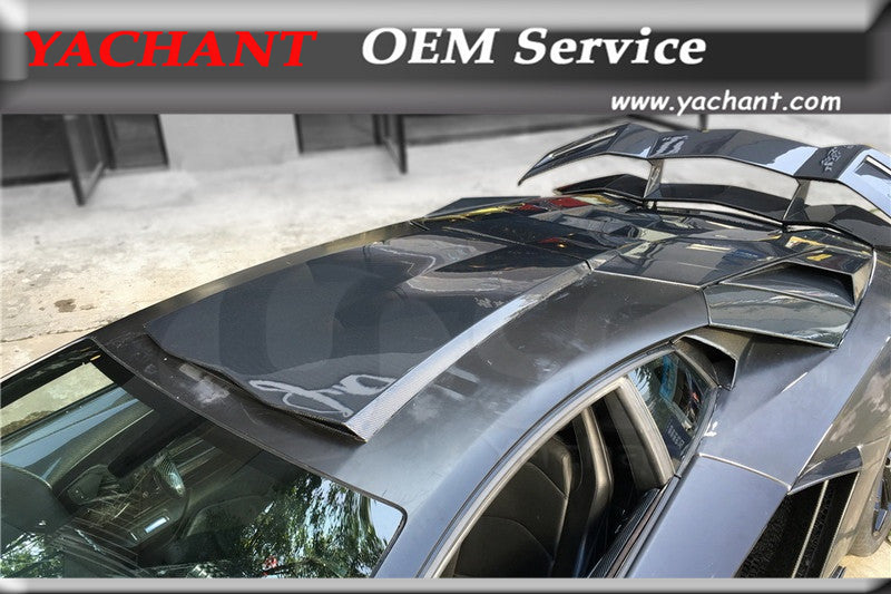 Car-Styling Auto Accessories Full Carbon Fiber Roof Hardtop Fit For 11-14 Aventador LP700 LP720 BKSS-750 Style Roof Cover Scoop