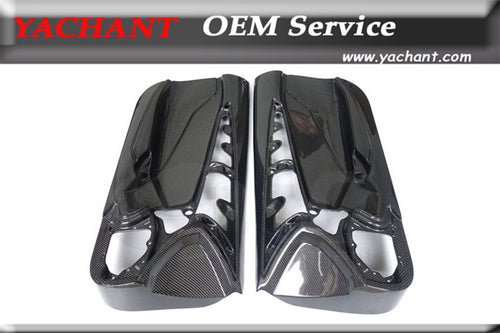 Car-Styling New Carbon Fiber Inner Door Card Interior Trim 2 Pcs Fit For 2011-2014 Aventador LP700 Inner Door Panel Replacement