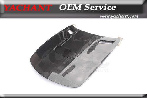 Car-Styling Double Sided Carbon Fiber Front Hood Fit For MB R197 SLS-Class YC Design BS Style Hood Bonnet