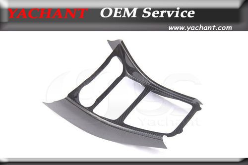 Car-Styling Dry Carbon Fiber Trim Fit For 14-16 MB A CLA GLK Class A45 CLA45 GLA45 W176 W117 X156 LHD AC Control Panel Surround