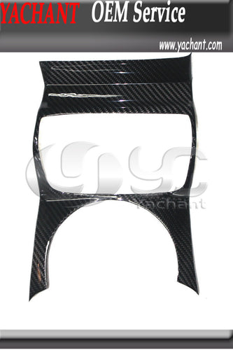 Dry Carbon Fiber Glossy Finish LHD Control Panel Surround Cover Trim Kit Fit For 2008-2014 R8 V8 V10 Spyder & Coupe