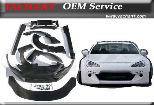 Car-Styling Fiber Glass FRP Car Bodykits Fit For GT86 FT86 ZN6 FRS BRZ ZC6 GRD X Rocket Bunny Ver.2 Style Body Kit Bumper Fender