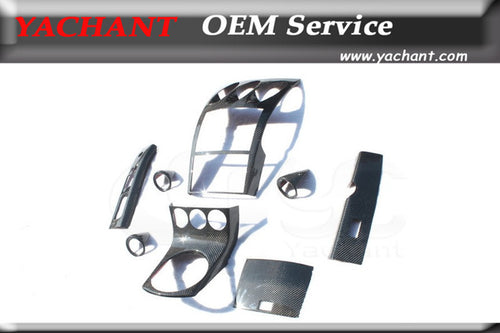 Car-Styling Auto Accessories Carbon Fiber Interior Trim 8Pcs Fit For 2002-2008 Nissan 350Z Z33 LHD MT Interior Trim Kit