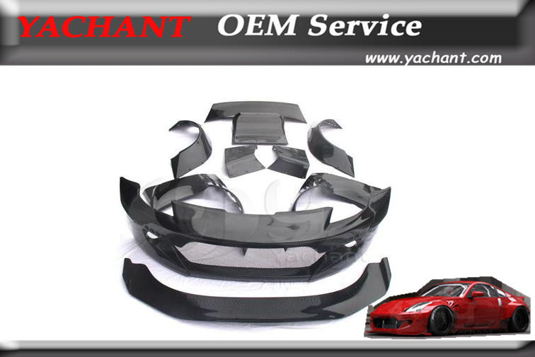 Car-Styling Fiber Glass FRP Bodykit Fit For 02-08 350Z Z33 Rocket Bunny V2 Style Body Kit Bumper Fender Rear Diffuser Spoiler