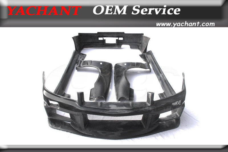 Car-Styling Fiber Glass FRP Bodykits Fit For 99-02 Skyline R34 GTR Do-Luck Style Body Kit Front Bumper Rear Bumper Fender Skirts