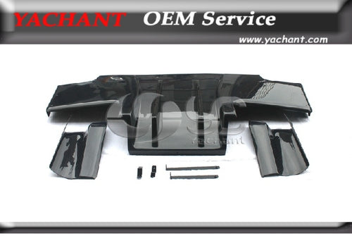 Carbon Fiber TS Style Rear Diffuser Type 2 with Metal Fitting Accessories (5pcs) Fit For 1989-1994 Nissan Skyline R32 GTR