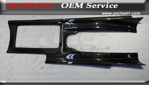 Dry Carbon Fiber Center Console Trim LHD Fit For 2008-2013 Nissan Skyline R35 GTR