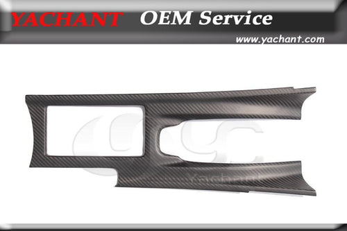 Car-Styling Dry Carbon Fiber Matte Black Interior Trim Fit For 2008-2014 Skyline R35 GTR CBA DBA Center Console Trim LHD