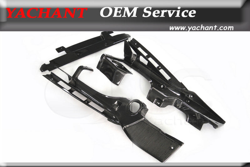 Car-Styling Auto Accessories Dry Carbon Fiber Engine Bay Interior Trim Fit For 2008-2015 R8 V8 V10 Engine Bay Panel Kit
