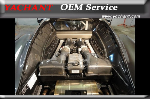 Car-Styling Auto Accessories Full Carbon Fiber Engine Bay 4Pcs Fit For 2004-2009 F430 Engine Bay Kit Panels Replacement