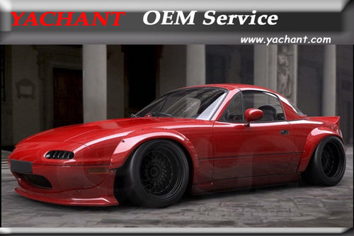 Carbon Fiber Glass FRP Bodykits Fit For 1989-1997 Miata MX5 NA Pandem Style Body Kit Front Lip Fender Flares Rear Spoiler