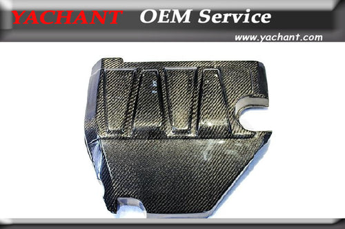 Car-Styling Carbon Fiber Engine Cover Fit For 2008-2012 Mitsubishi Lancer Evolution EVO X EVO 10 OEM Style Engine Cover w/o LOGO