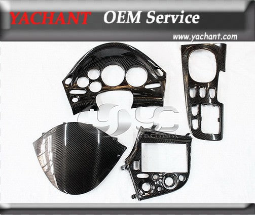 Carbon Fiber Interior Replacement 4 Pcs Fit For Mazda RX7 FD3S RHD