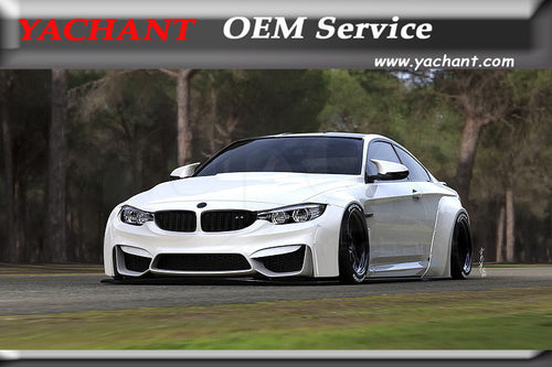 Car-Styling Fiber Glass FRP Body Kit Fit For 2014-2016 F80 M3 F82 F83 M4 LB LP LW Style Bodykit Front Lip Fender Kit Rear Spats