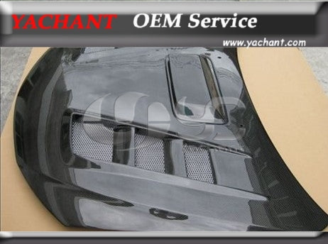 Carbon Fiber D Style Bonnet Hood Fit For 2008-2010 Subaru Impreza GRB WRX/STI