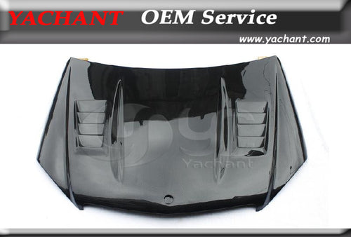 Car-Styling Carbon Fiber CF Hood Bonnet  Fit For 2008-2011 Mercedes Benz W204 C-Class DTM Style Hood Bonnet