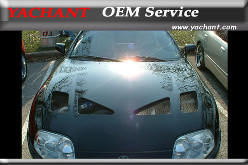 Car-Styling Auto Accessories Carbon Fiber Hood Bonnet Bodykit Fit For 1993-1998 Supra MK4 TRD Style Hood Bonnet