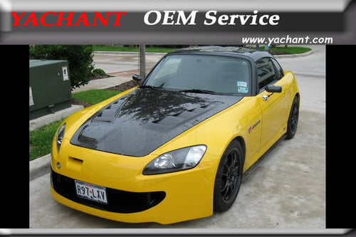 Car-Styling Auto Accessories FRP Fiber Glass Front Hood Fit For 2000-2008 S2000 AP1 AP2 S2000 Mugen JS Racing Hood Bonnet