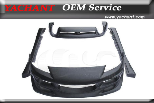 Car-Styling Fiber Glass FRP Bodykits 4Pcs Fit For 2004-2008 Mazda RX8 Rmagic Style Body Kit Front Bumper Rear Bumper Side Skirts