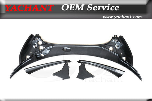Car-Styling Dry Carbon Fiber Interior Trunk Bay Cover 5Pcs Fit For 2016-2017 570S OEM Style Front Trunk Lid Bay Panel Kit