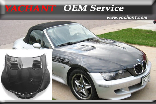 Car-Styling Carbon Fiber Front Hood Bonnet Fit For 1996-2002 E37 Z3 M Tech Style Hood Bonnet