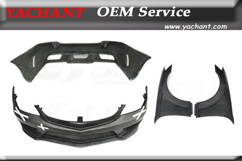 Car-Styling Fiber Glass FRP Bodykit Bumpers Fit For 07-13 MB W221 S-Class Black Series Style Front & Rear Bumper & Front Fender
