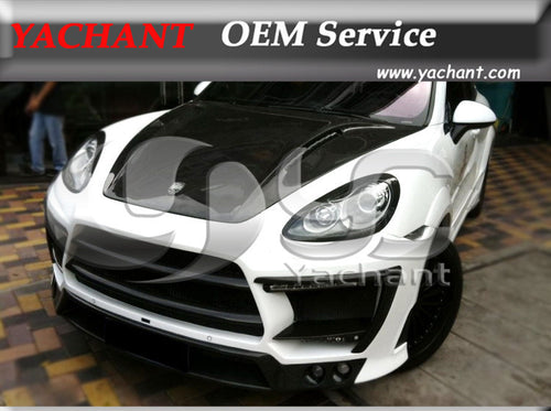 Carbon Fiber  LM Style Hood Bonnet Fit For 2010-2012 Cayenne 958