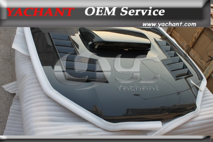 Carbon Fiber CW StyleHood With Scoop Fit For Subaru Impreza WRX8