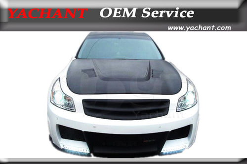 Car-Styling Carbon Fiber Front Hood Bonnet Fit For 07-15 Infiniti V36 G25 G35 G37 Q40 4D Sedan AUTOKITS-X Style Hood Bonnet
