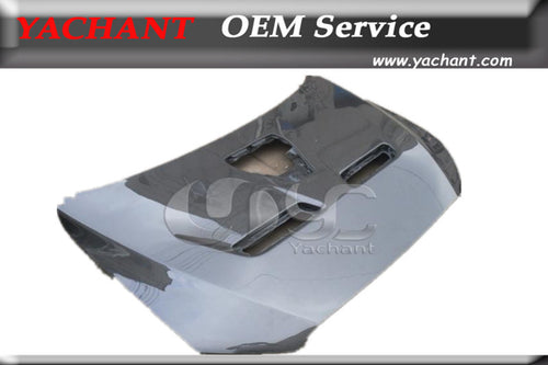 Car-Styling Carbon Fiber Front Hood Bonnet Fit For 2008-2012 Lancer Evolution EVO X EVO10 OEM Style Hood w/o Scoop & Side Vents