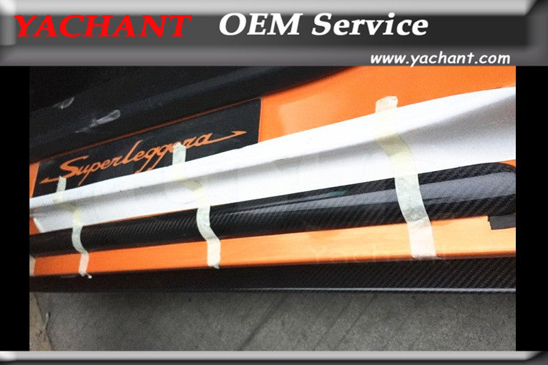 Car-Styling Carbon Fiber Door Sill Plate Fit For 2003-2014 Gallardo LP550 LP560 LP570 Door Sill
