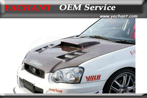 Car-Styling FRP Fiber Glass Front Hood Fit For 2004-2005  Impreza WRX STI 8th VS Style Hood Bonnet