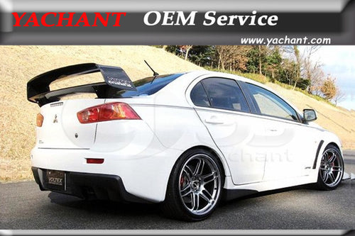 Car-Styling FRP Fiber Glass Rear Trunk Spoiler Fit For 08-12 Lancer Evolution EVO X EVO10 Voltex Type 9 Style Rear Spoiler Wing