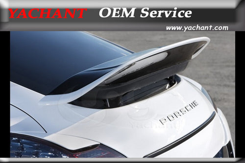 Car Accessories FRP Fiber Glass Rear Spoiler Fit For 2010-2013 Porsche Panamera 970 VAD Aero Styling Rear Trunk Spoiler Wing