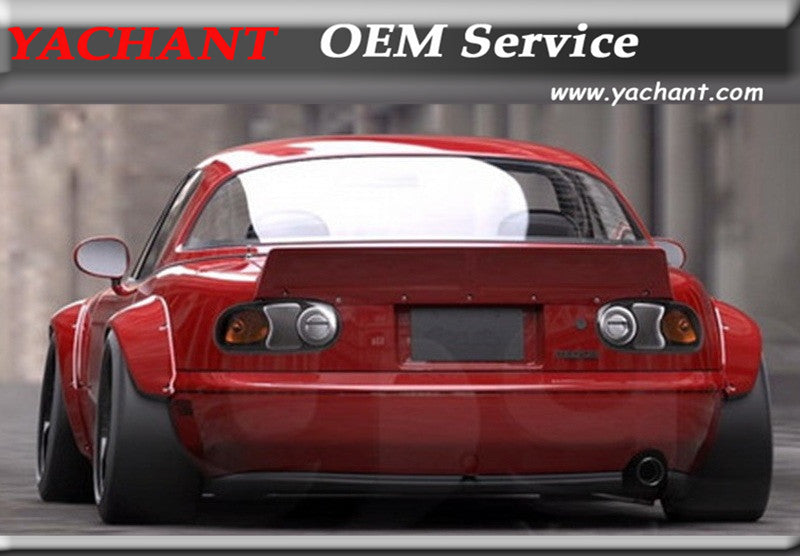 Car-Styling FRP Fiber Glass Rear Spoiler Fit For 1989-1997 Miata MX5 NA Pandem Style Rear Trunk Wing Spoiler