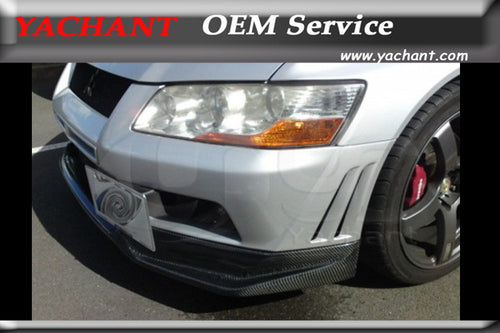 Car-Styling Carbon Fiber Car Front Lip Fit For 2001-2002 Mitsubishi Evolution 7 EVO 7 VS Style Front Bumper Lip Splitter