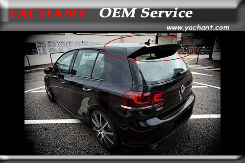 Car-Styling Carbon Fiber Rear Roof Spoiler Fit For 2009-2012 VW GOLF MK 6 GTI OSIR Style Rear Roof Spoiler Wing