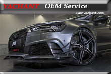 Car-Styling Carbon Fiber Front Bumper Lip Fit For 2013-2016 A6 S6 RS6 RS6-Conversion Front Bumper ABT Style Canards Front Lip