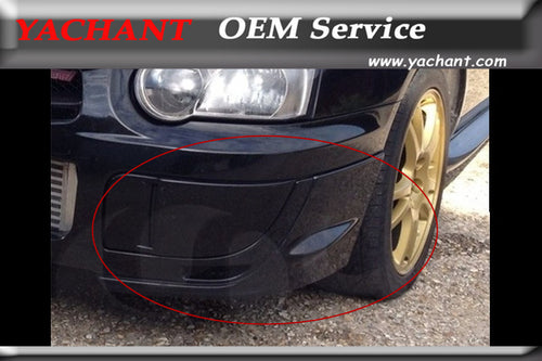 Car-Styling Carbon Fiber Bumper Spats Caps 2Pcs Fit For 2004-2005 Subaru Impreza WRX STI 8th GDA GDB Front Bumper Corner