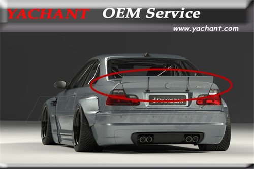 Car-Styling FRP Fiber Glass Trunk Spoiler Fit For 1998-2005 E46 M3 Coupe GP Pandem Rocket Bunny Style Body Kit Rear Spoiler Wing