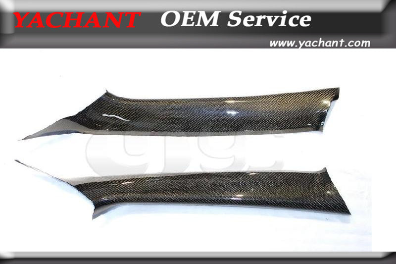 Car-Styling Accessories Carbon Fiber Interior Trim Fit For 2008-2012 Mitsubishi Evolution EVO X Evo 10 A Pillar Trim Covers