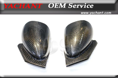 Car-Styling Auto Accessories Carbon Fiber Side Mirror Caps Fit For 03-05 Lancer Evolution 8 Evo 8 WRC Style Mirror Cover Frame