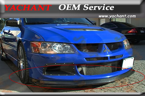 Car-styling FRP Fiber Glass Front Bumper Lip Fit For 2003-2005 Mitsubishi Evolution 8 EVO 8 Do Luck Style Front Lip Splitter