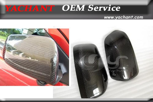 Car-Styling Carbon Fiber Mirror Cover Caps 2Pcs Fit For 2008-2012 Mitsubishi Lancer Evolution EVO10 EVO X Mirror Cover