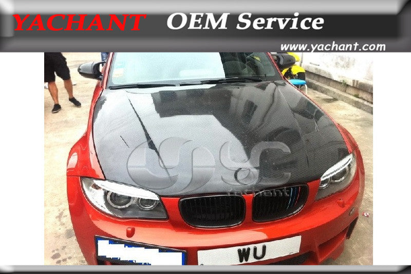 Car-Styling Carbon Fiber Front Hood Fit For 1M Coupe RZ 1M Raze Style Hood Bonnet