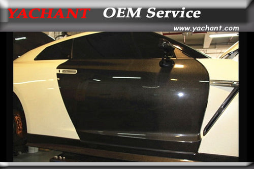 Car-Styling Auto Accessories Double Sided Carbon Fiber Exterior Door Fit For 2008-2015 R35 GTR CBA DBA OEM Style Doors