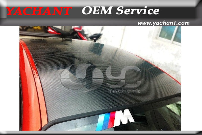 Car-Styling Carbon Fiber Roof Cover Fit For 2010-2012 BMW 1M Coupe RZ Style Roof Cover