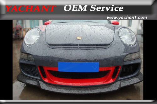 Car-Styling FRP Fiber Glass Front Lip Splitter Fit For 2005-2009 Porsche 911 997 GT3 Tek Style Front Bumper Lip Fit GT3 Only