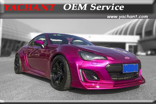 Car-Styling Fiber Glass FRP Bodykits Fit For 2017-2018 Subaru BRZ Aimgain Style Body Kit Front Bumper Caps Lip Fender Diffuser